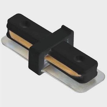Коннектор (соединение) STRAIGHT Connector прямой для шинопровода к светильнику трековому Horoz Electric черный 096-001-0001
