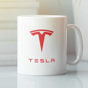 Чашка с логотипом Tesla 330 мл