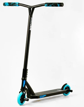 Самокат трюковый Best Scooter FEAR SCS система пеги алюминиевый диск и дека колёса PU 100 кг Black and blue (112900)
