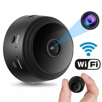 Беспроводная Мини IP камера А9 1080P Full HD c WIFI ночного видения на магнитной основе видеокамера черная