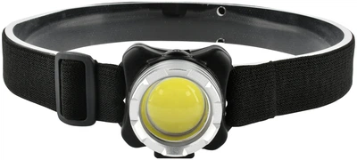 Фонарь налобный аккумуляторный Quantum QM-FL4010 Lucky LED COB + Micro USB Черный (9345916106721)