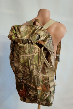 Баул-рюкзак регульований об'єм до 100 літрів колір очерет