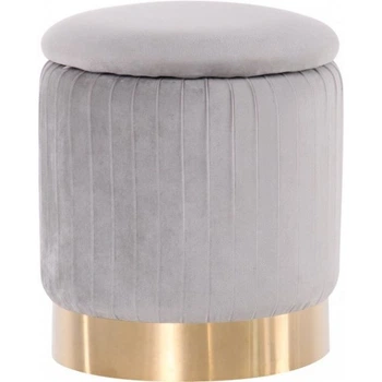 Пуф Little Monte AMF Grey/Golden (м'який/сталь/тканина Велюр) (547492)