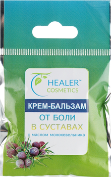 Крем-бальзам від болю в суглобах з ялівцевим маслом - Healer Cosmetics 10g (726156-28795)