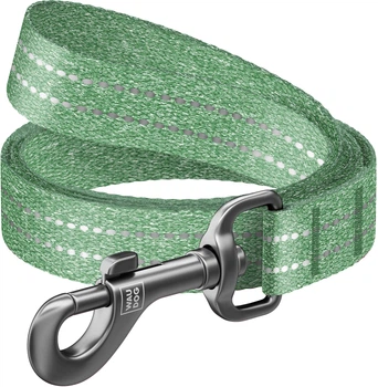 Поводок для собак WAUDOG Re-cotton 15 мм х 3 м Зеленый (030818Collar)