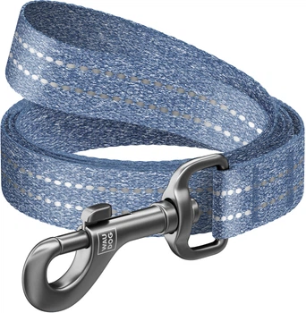 Повідець для собак WAUDOG Re-cotton 20 мм х 2 м Синій (030912Collar)