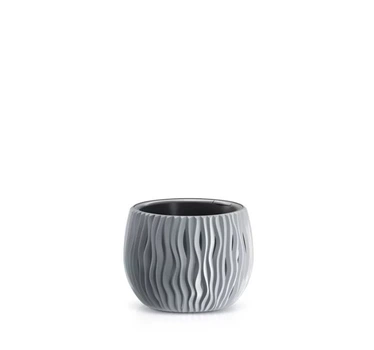 Горшек круглый Sandy Bowl с вкладышем, 150мм Серый (DSK150-405U)