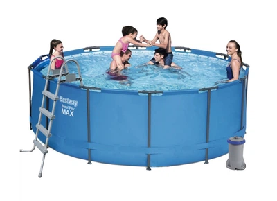 Бассейн каркасный Bestway 10250 л 366х122 см ПВХ с лестницей и насосом 2006 л/ч Синий (IP-173209)