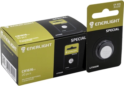 Батарейка Enerlight Lithium CR 1616 Bli 20 шт (76160101H)
