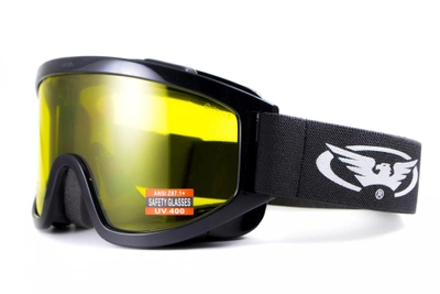 Захисні окуляри маска Global Vision Windshield Yellow AF жовті (є можливість купити інші кольори лінз) з діоптрійною вставкою