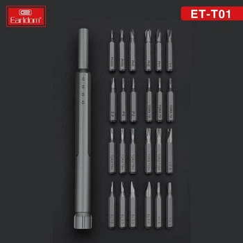Набір викруток Earldom ET-T01 24 в 1 з насадками магнітна набір з футляром - Чорний