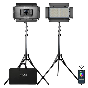Набор видеосвета GVM 1500D LED 3200-5600K RGB на 2 осветителя (GVM-1500D-2L)
