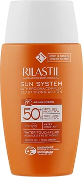 Увлажняющий солнцезащитный флюид для лица на водной основе с SPF 50 - Rilastil Sun System Fluide Water Touch SPF 50+ 50ml (898053-52524)