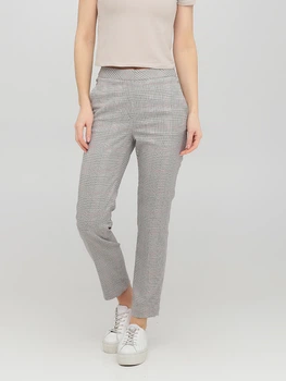Брюки женские H&M 0708311 32 Черные с белым (KAY2000001113165)