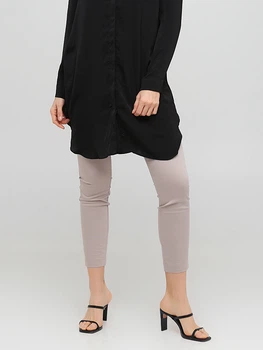 Брюки женские H&M 0796210 38 Серые с бежевым (KAY2000001235201)