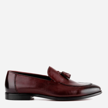 Мужская обувь на каблуке бордового цвета