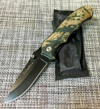 Нож тактический, складной нож карманный для рыблки, охоты, Bounce QR-7682, цвет камуфляж