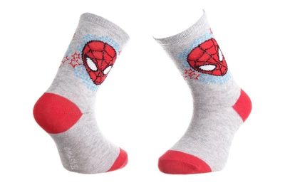 Носки Marvel Spider Man Head Spiderman Stars 19-22 gray 43890147-3
