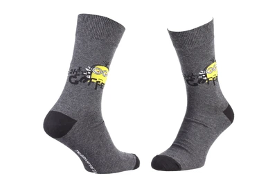 Носки Minions Minion Need Coffee 1-pack 39-42 light gray 93153667-7