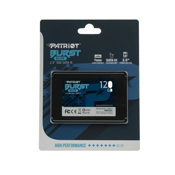 SSD Patriot Burst Elite 120GB 2.5" SATA III 6Gb/s 3D QLC (PBE120GS25SSDR) 320/450 МБ/с