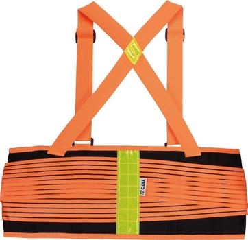 Пояс для підтримки спини YATO еластичний із збільшеною видимістю (помаранчевий), 137х20 см, розмір XXL YT-742411