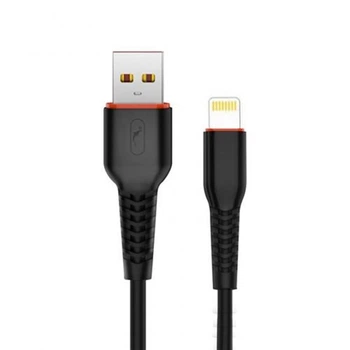 Кабель SkyDolphin S54L Soft USB-Lightning M/M 1 м, 2,4 А(DL_F8B00D0BF229)