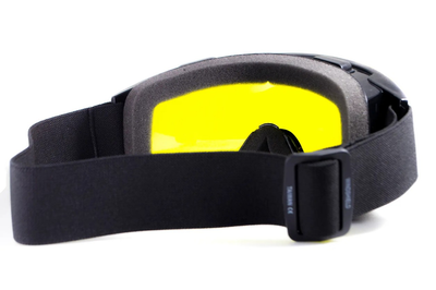 Защитные тактические маска очки Global Vision Wind-Shield (yellow) Anti-Fog, жёлтые