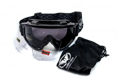 Захисні тактичні маска окуляри Wind-Shield KIT (змінні лінзи) Anti-Fog