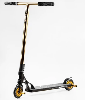 Самокат трюковий 58х89 см Best Scooter Чорно-золотий 000231343