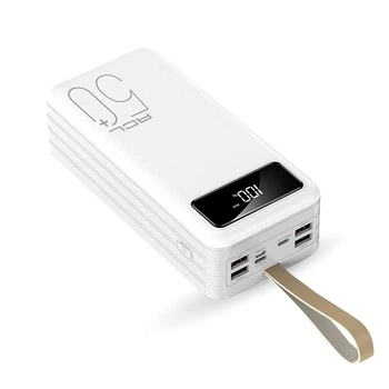 Зовнішній портативний акумулятор ACL PW-44 50000mAh 2.1A 5W USB/Type-C/MicroUSB/Lightning White (PW-44W)