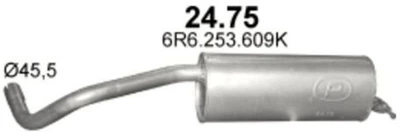 Глушитель POLMO Skoda Fabia 1.4i 16V / Seat Ibiza 1.4i (24.75)-(858750) (Polmo-24.75)
