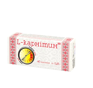 Л - карнітин FARMAKOM 40 табл./уп. 0,25 г (4820025747362)