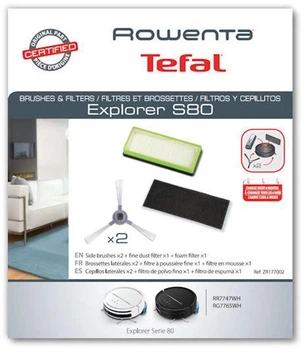 Набор фильтр HEPA + поролон + щетки для робота пылесоса Rowenta Explorer Serie 80 (ZR177002)