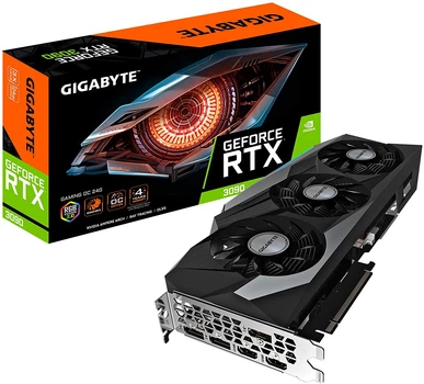Відеокарти Gigabyte GeForce RTX 3090 купити в Києві: ціна, відгуки
