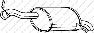 Труба Bosal, що приймає в зборі Sens (BO0011) (700-257)