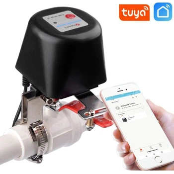 Умный контроллер активатор Tuya Smart Valve для шаровых кранов для управления подачей воды, газа