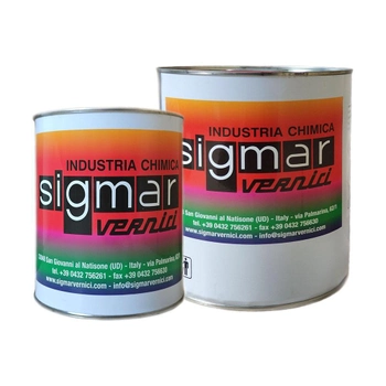 Эмаль полиуретановая двухкомпонентная Sigmar Vernici OPP 3304 (5 л) RAL 1013 бежевая с отвердителем Sigmar Vernici CVP 0214 (2,5 л)