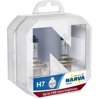 Автомобільна лампа H7 12V 55W +150% Range Power Narva комплект 2 шт