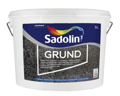 Грунт дисперсионный SADOLIN GRUND для впитывающих поверхностей белый (база ВW) 5л