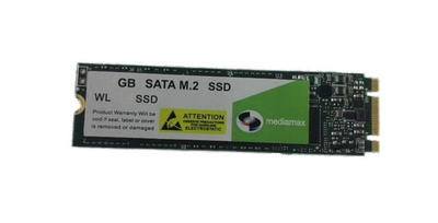 Накопичувач SSD 480GB Mediamax M.2 2280 SATAIII 3D NAND TLC (WL 480 SSD) Refurbished напрацювання до 1%