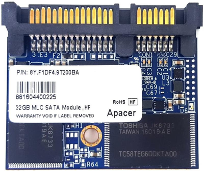 Накопичувач SSD 32GB Apacer 1.8" SATAIII MLC (8Y.F1DF4.9T200BA) Refurbished