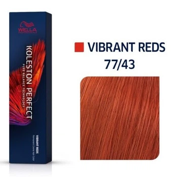 Краска для волос Wella Koleston 77/43 Блонд интенсивный красно-золотистый Красная энергия 60 мл