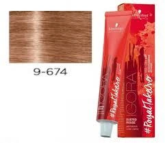 Крем-краска для волос Schwarzkopf Igora Royal Dusted Rouge 9-674 (9-67) Блондин шоколадный медно-бежевый 60 мл