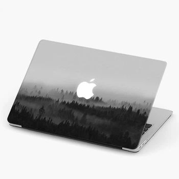 Чехол пластиковый для Apple MacBook Pro 14.2 A2442 Лес в тумане (Forest in the fog) макбук про case hard cover (10431-2755)