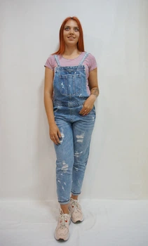 Напівкомбінезон UTICA denim wear jeans UT15075С68R5 M світло-синій 560
