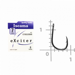 Крючок eXciter model Iseama № 7 (8 hooks)