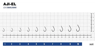 Крючок eXciter model Aji - EL № 4 (12 hooks)
