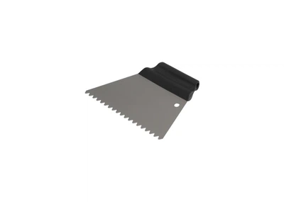 Шпатель Kubala металический зубчатый 180mm 0516