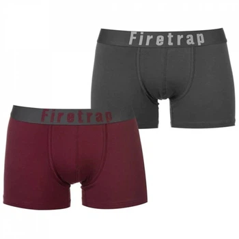 Труси Firetrap 2 Pack Trunks Grey / Wine, L (48) (10074831)