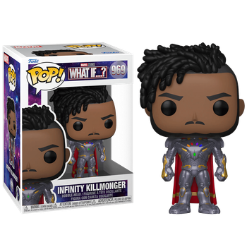 Фигурка Фанко Поп Что Если...? Киллмонгер Бесконечности Funko Pop What If? Infinity Killmonger 10 см M IK 969